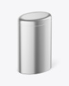 Matte Metallic Tin Can Mockup