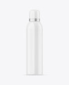 Glossy Aerosol Bottle Mockup