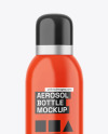 Glossy Aerosol Bottle Mockup