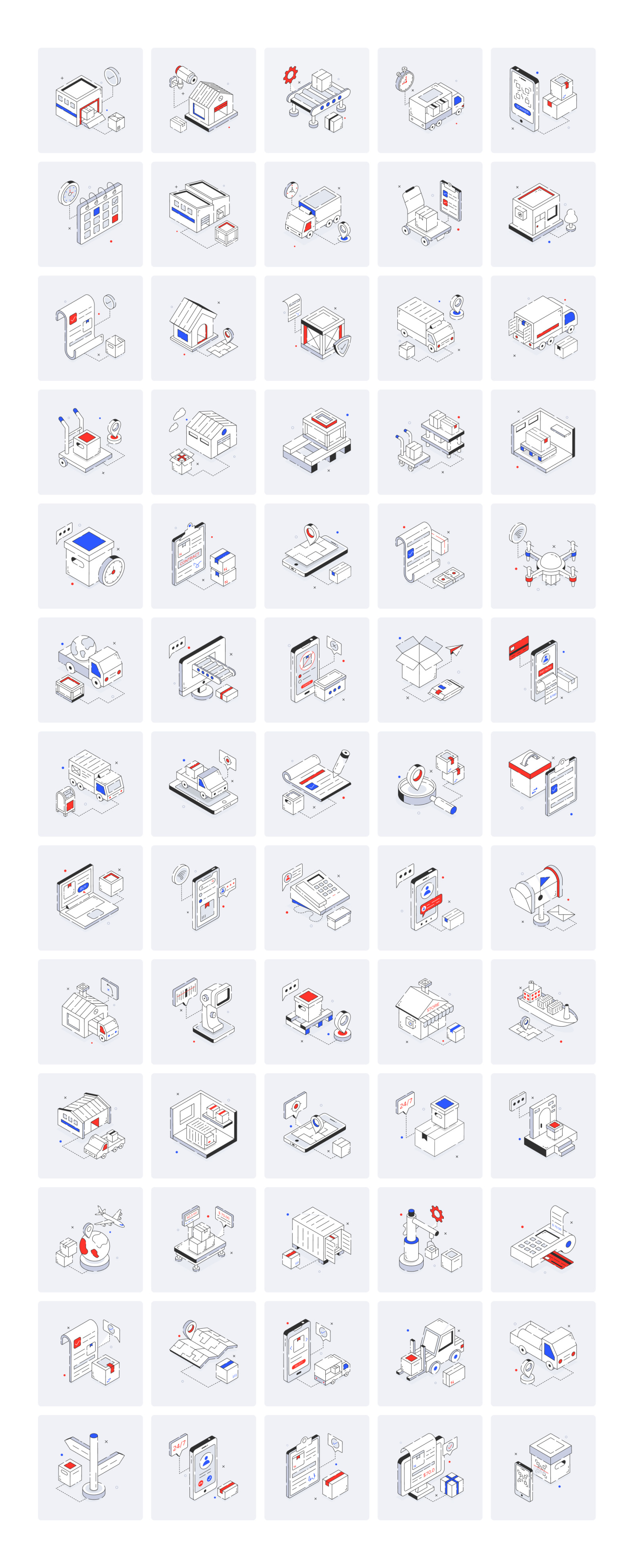 Animated Warehouse Icons Animated Warehouse Icons
