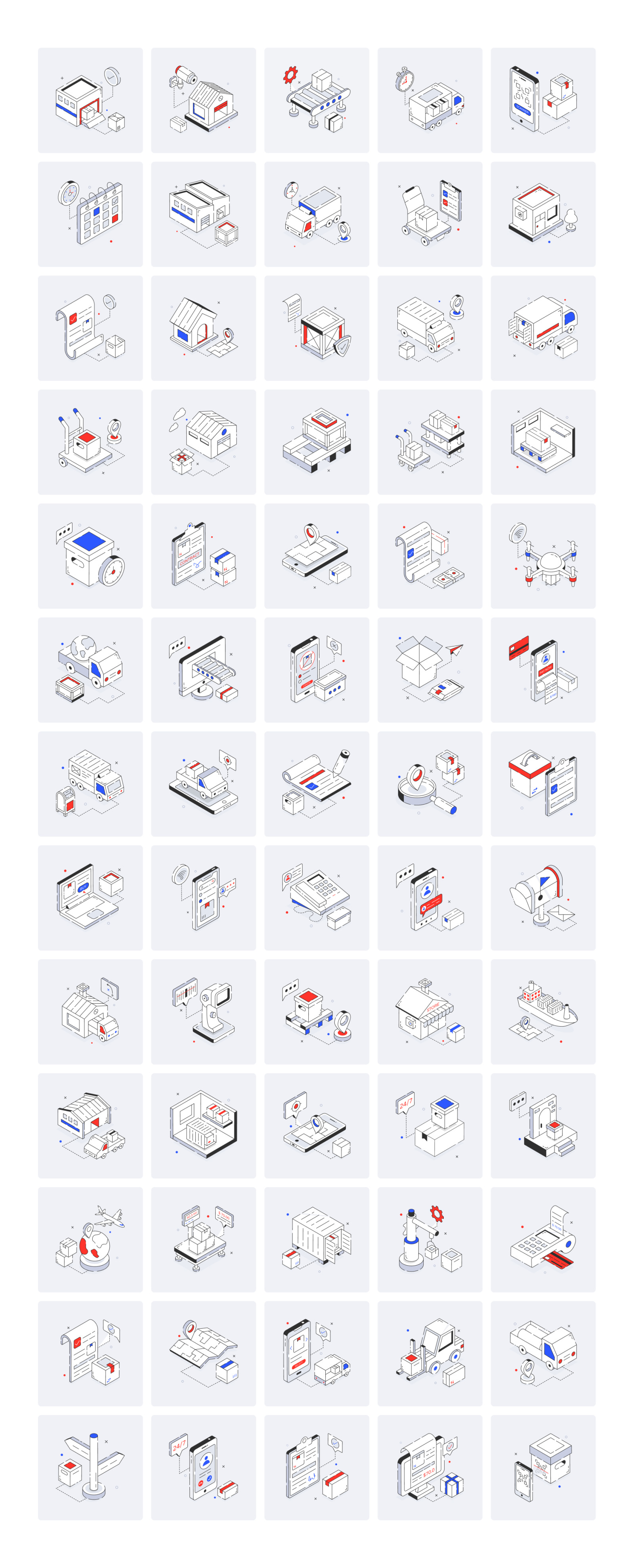 Animated Warehouse Icons