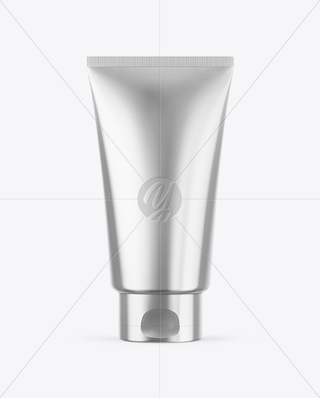 Metallic Cosmetic Tube Mockup