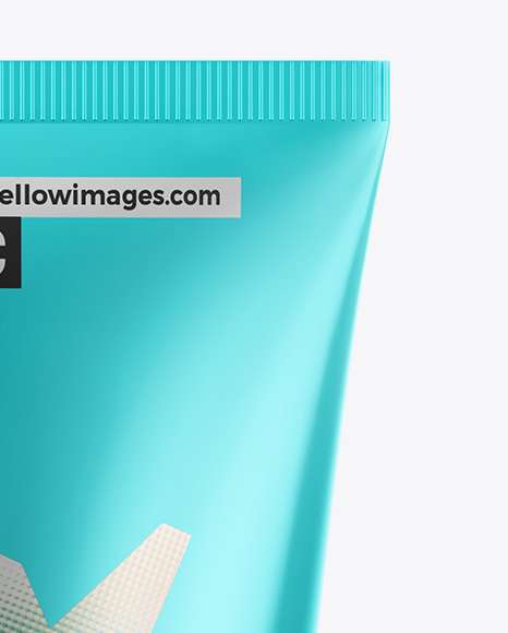 Metallic Cosmetic Tube Mockup