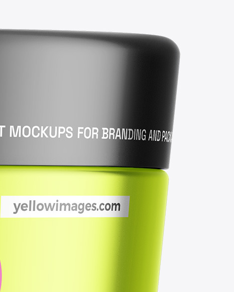 Metallic Cosmetic Jar Mockup Metallic Cosmetic Jar Mockup