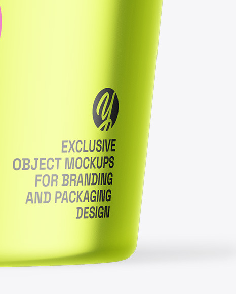 Metallic Cosmetic Jar Mockup Metallic Cosmetic Jar Mockup
