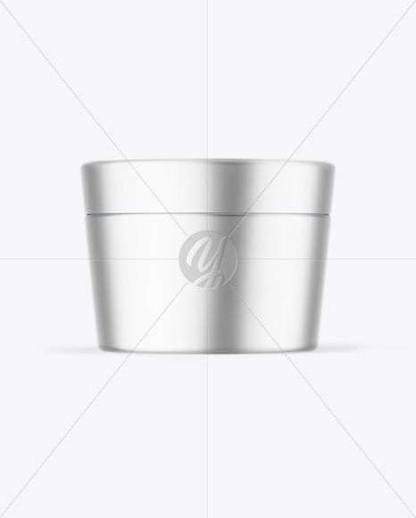 Matte Metallic Cosmetic Jar Mockup Matte Metallic Cosmetic Jar Mockup
