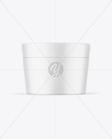 Matte Cosmetic Jar Mockup