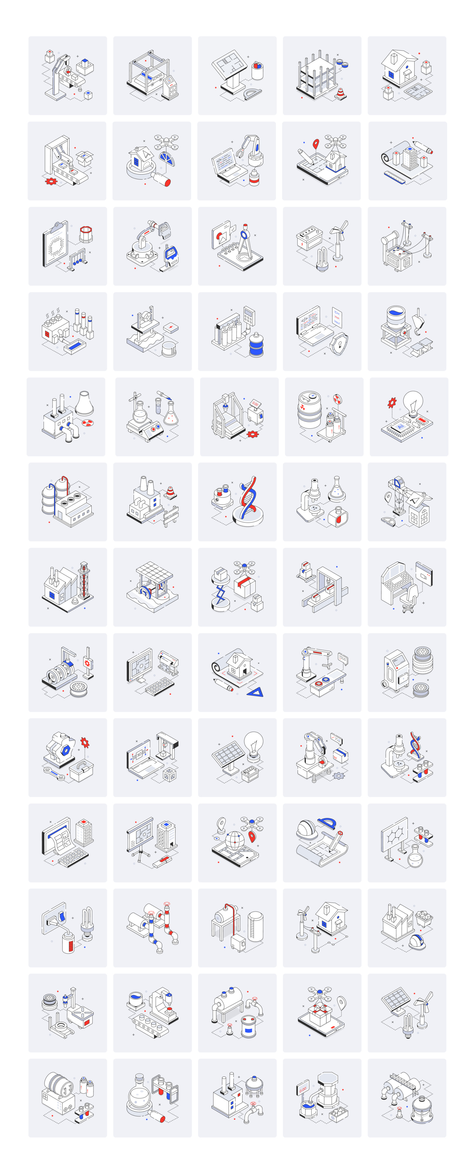 Isometric Engineering Icons