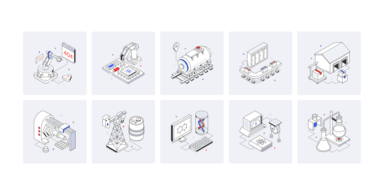 Isometric Engineering Icons