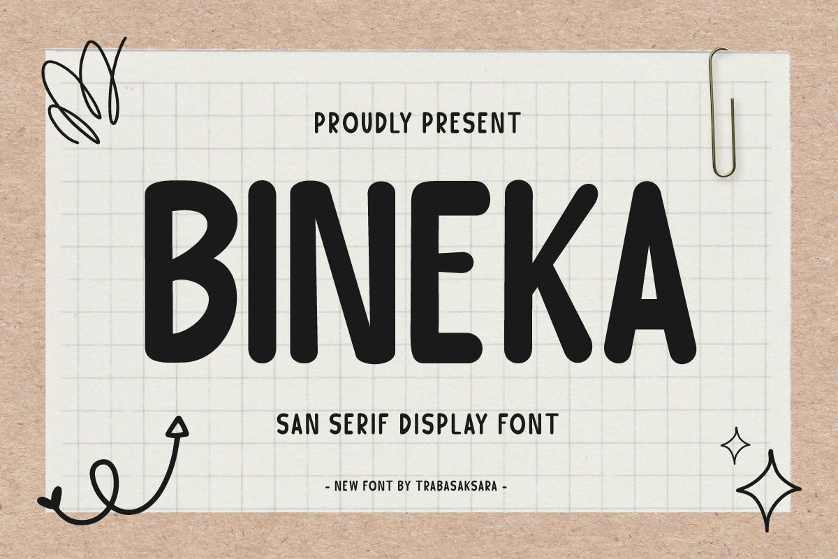 Bineka - San Serif Display Font