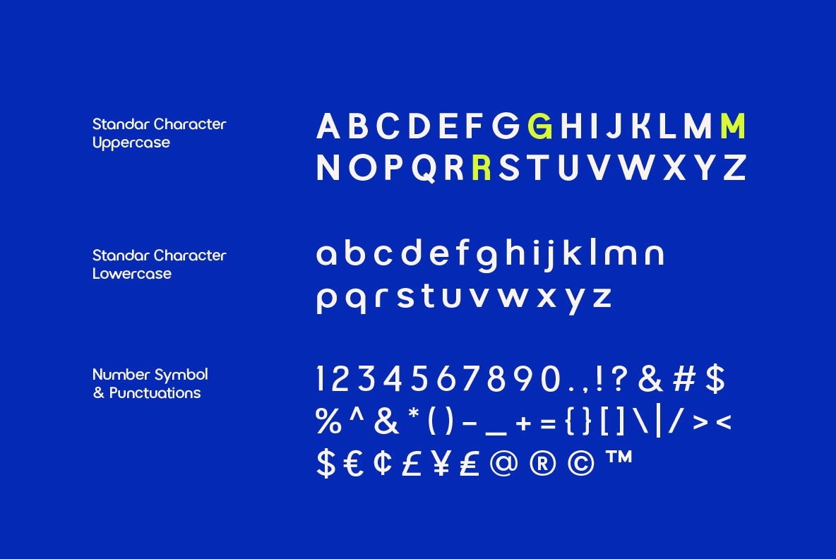 Gucina Geometric Font Family Gucina Geometric Font Family