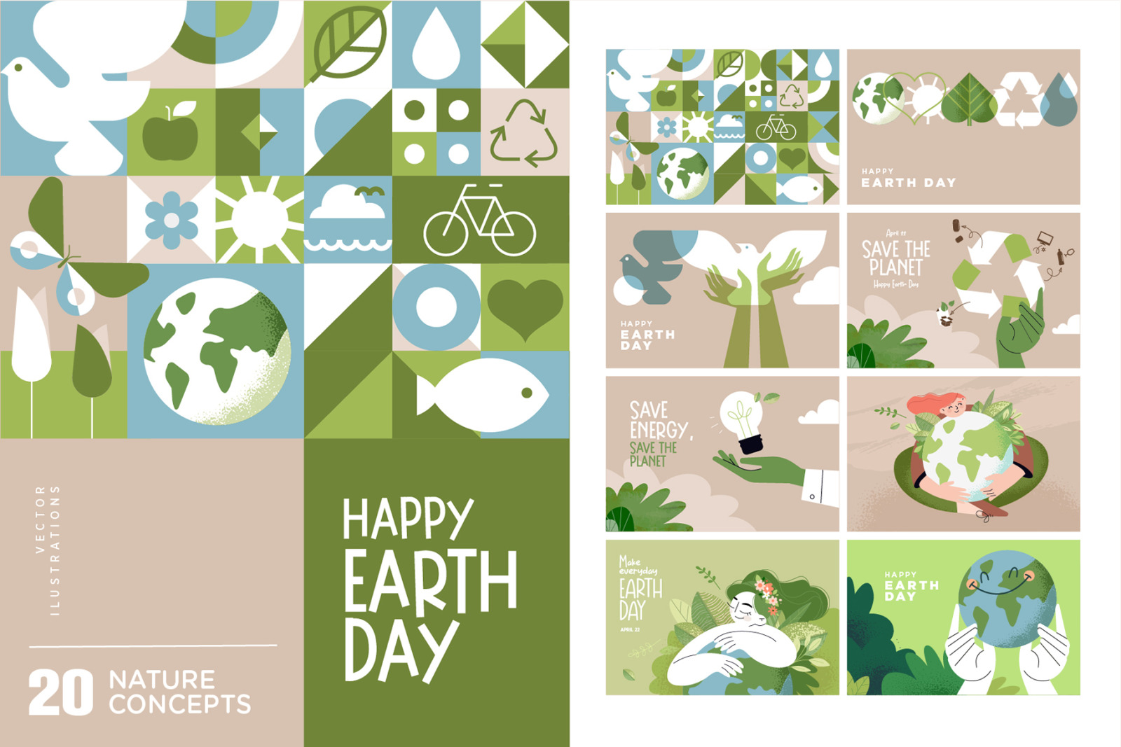 Earth Day Illustrations