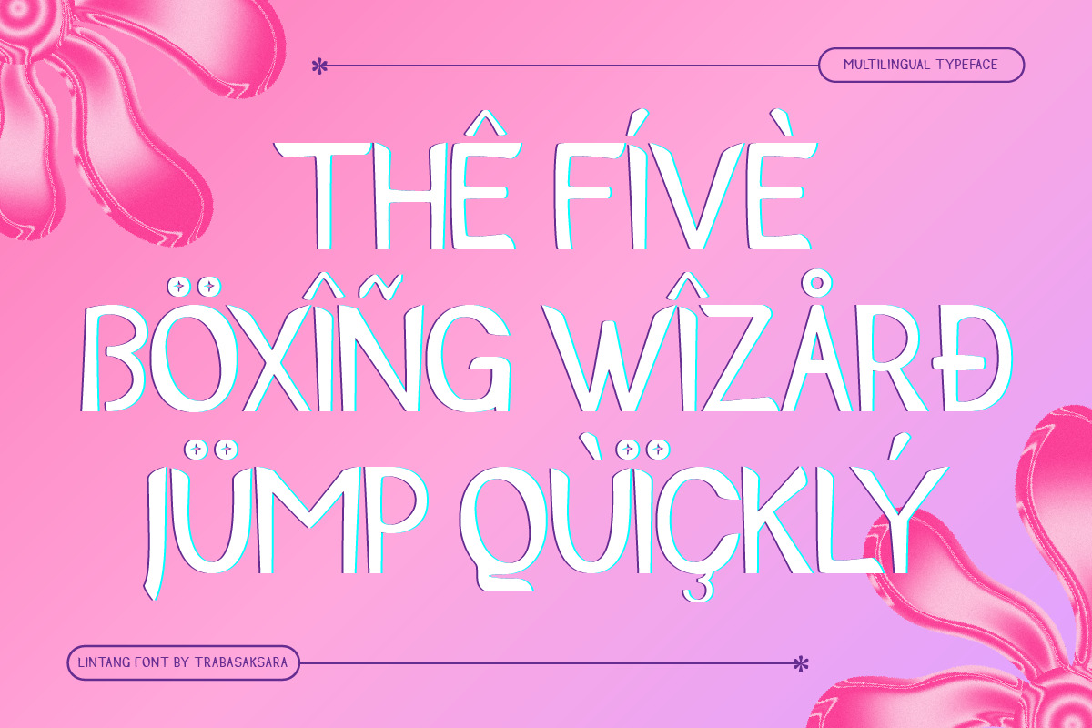 Lintang - San Serif Display Font Lintang - San Serif Display Font