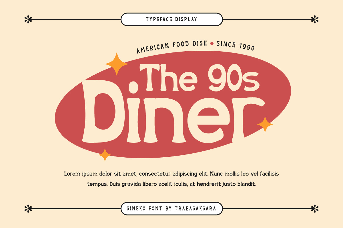 Sineko - Condensed Retro Display Font Sineko - Condensed Retro Display Font