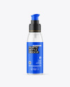 Frosted Cosmetic Bottle with Pump Mockup Frosted Cosmetic Bottle with Pump Mockup