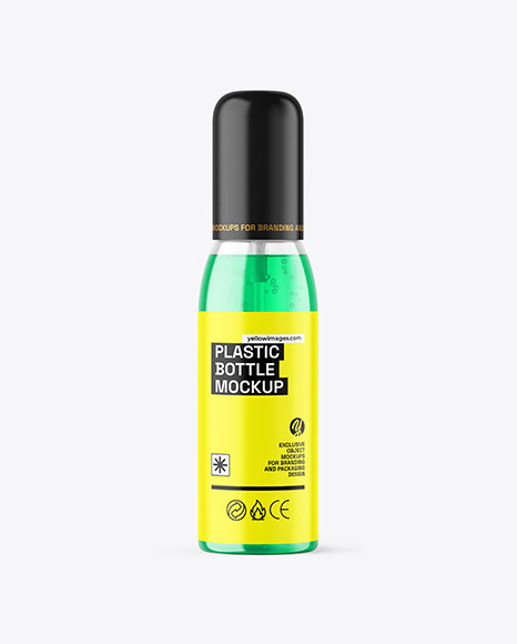 Color Liquid Cosmetic Bottle with Pump Mockup Color Liquid Cosmetic Bottle with Pump Mockup