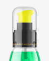 Color Liquid Cosmetic Bottle with Pump Mockup Color Liquid Cosmetic Bottle with Pump Mockup