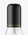 Clear Cosmetic Bottle with Pump Mockup Clear Cosmetic Bottle with Pump Mockup