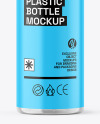 Clear Cosmetic Bottle with Pump Mockup Clear Cosmetic Bottle with Pump Mockup