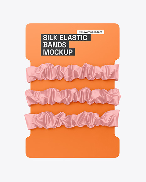 Silk Elastic Bands Mockup