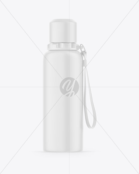 Matte Thermos Bottle Mockup