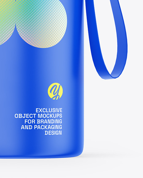 Matte Thermos Bottle Mockup