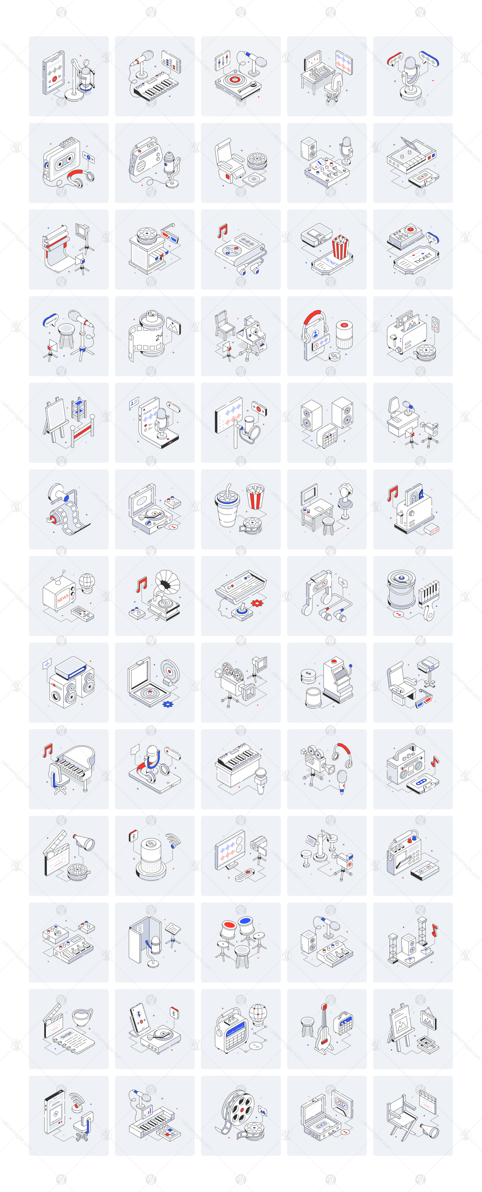 Studio Isometric Icons