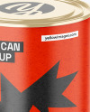 Paint Can with Kraft Finish & Roller Mockup