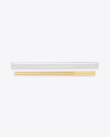Glossy Package with Two Chopsticks Mockup Glossy Package with Two Chopsticks Mockup