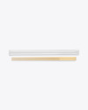 Matte Package with Two Chopsticks Mockup