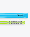 Matte Package with Two Chopsticks Mockup