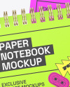 Two Notebooks Mockup