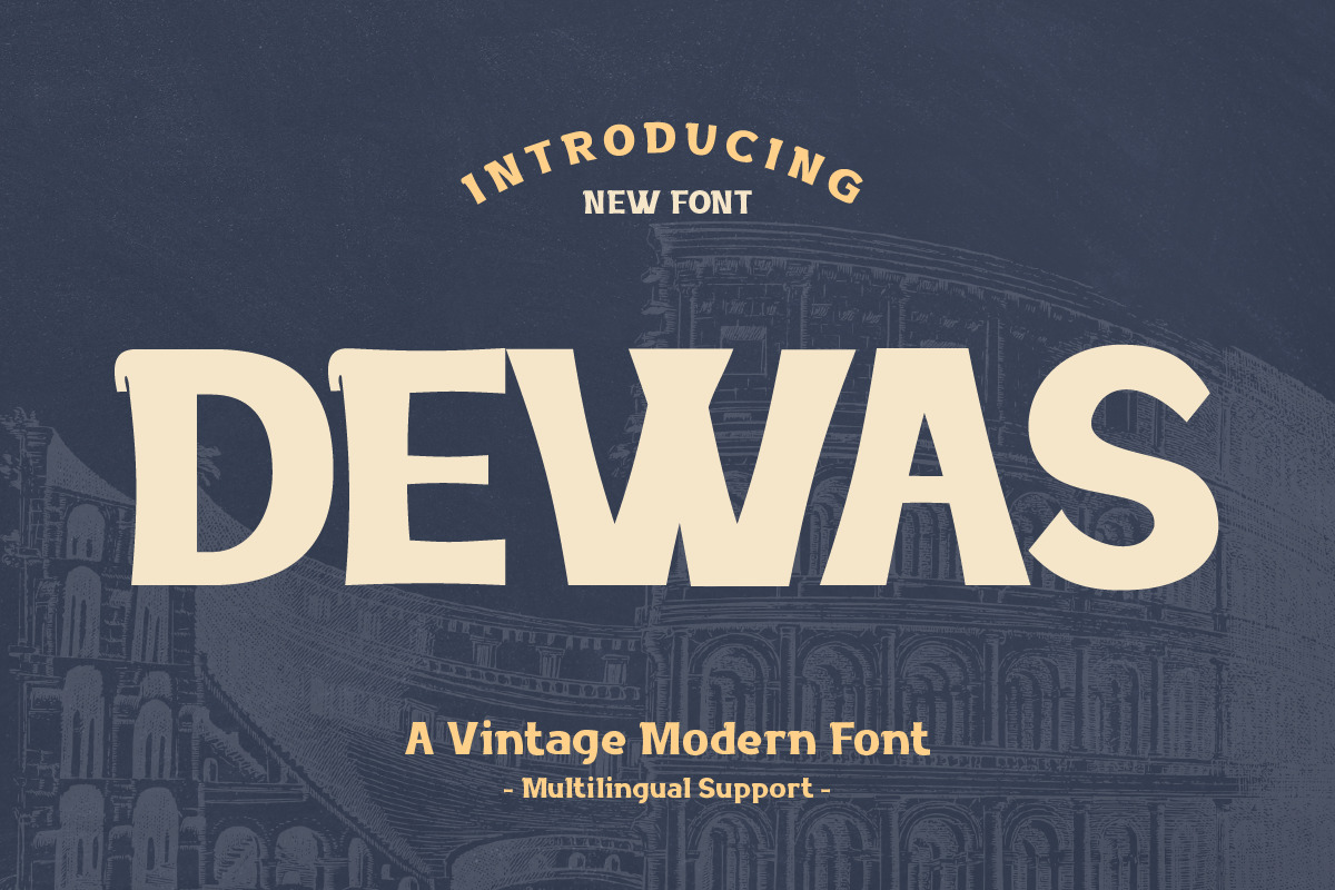 Dewas - San Serif Display Font Dewas - San Serif Display Font
