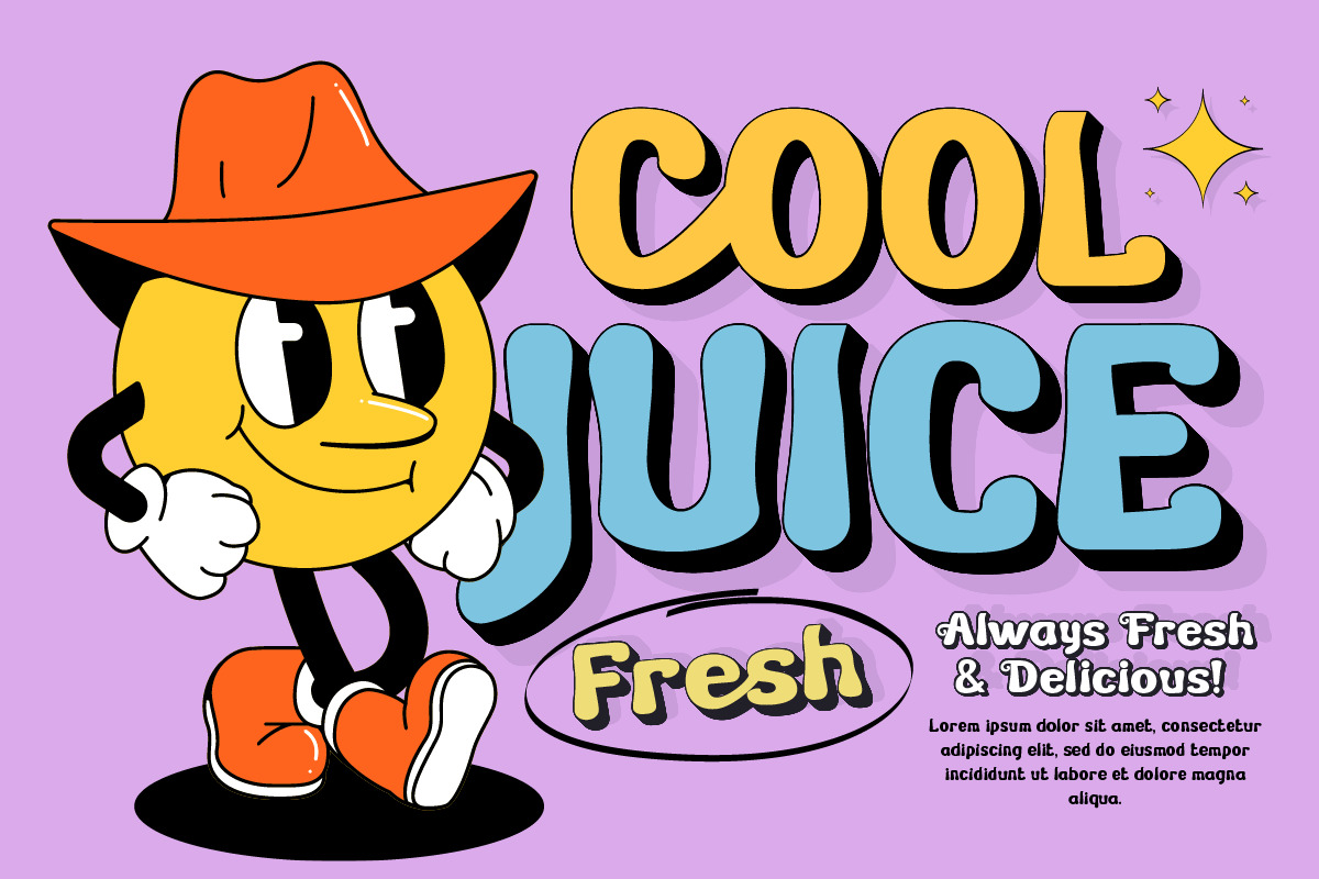 Zeoy - Groovy Retro Font Zeoy - Groovy Retro Font