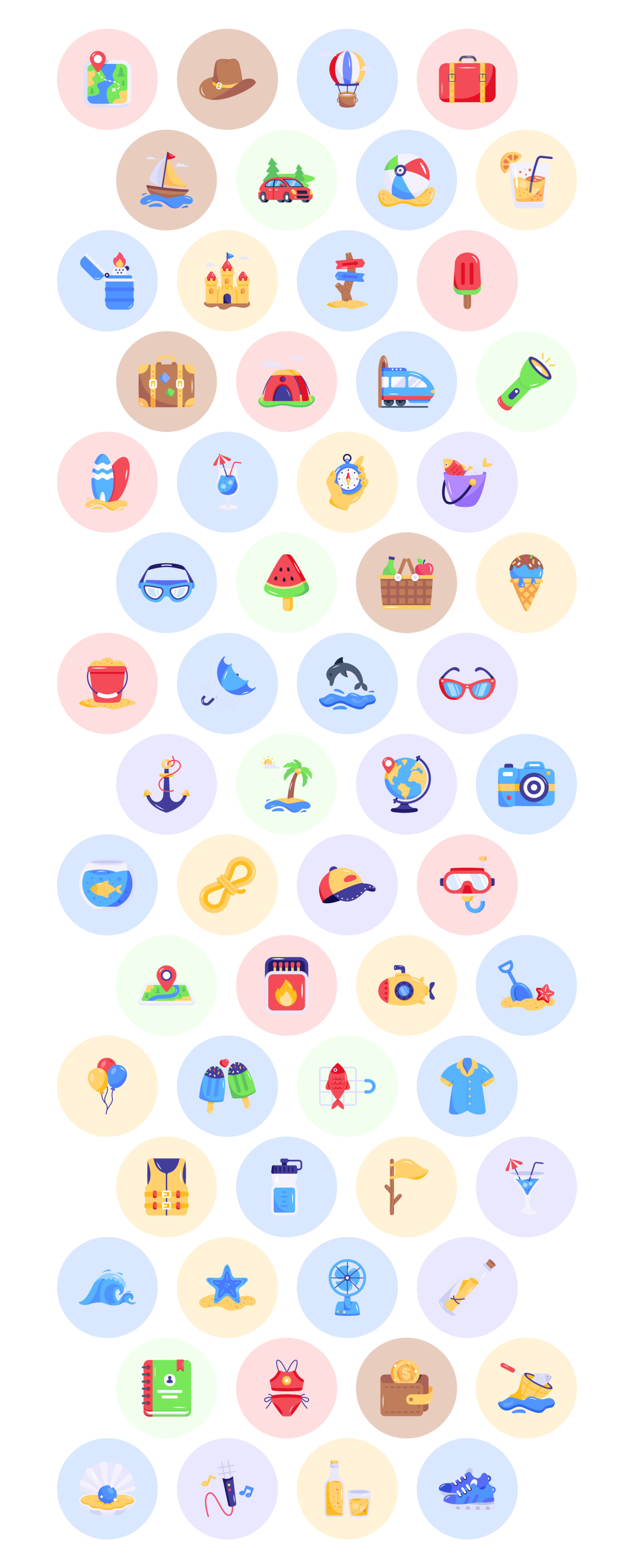 Animated Travel Icons