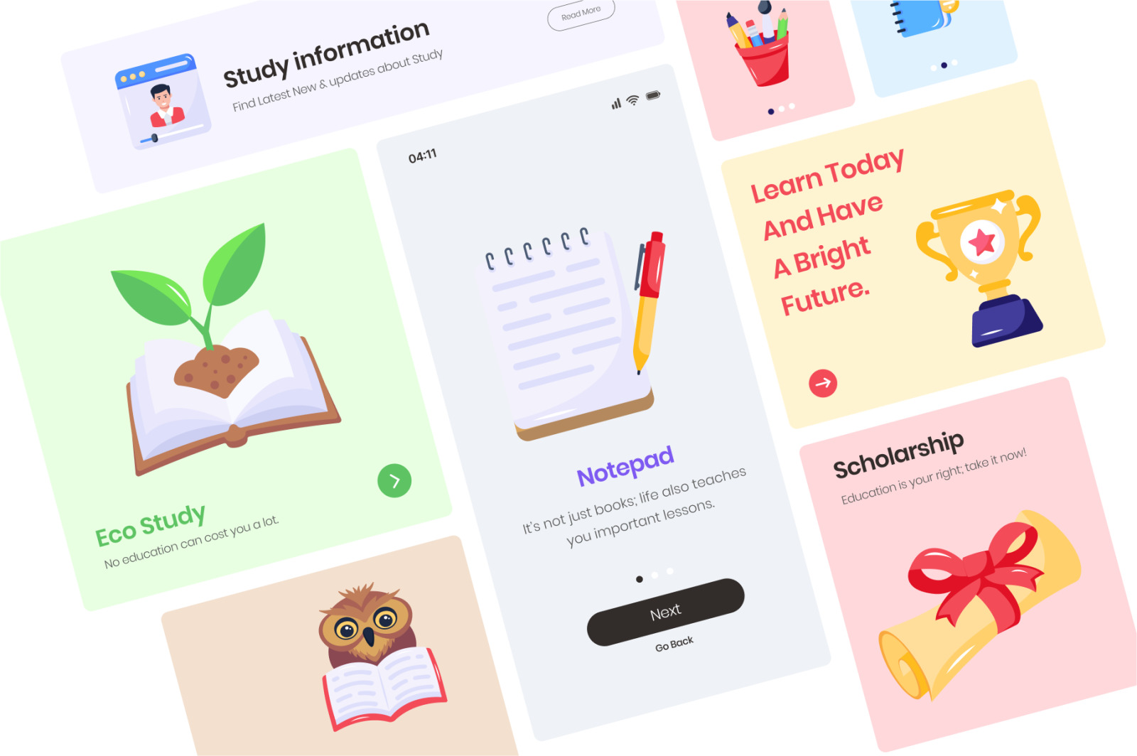 Study Icon Set Study Icon Set
