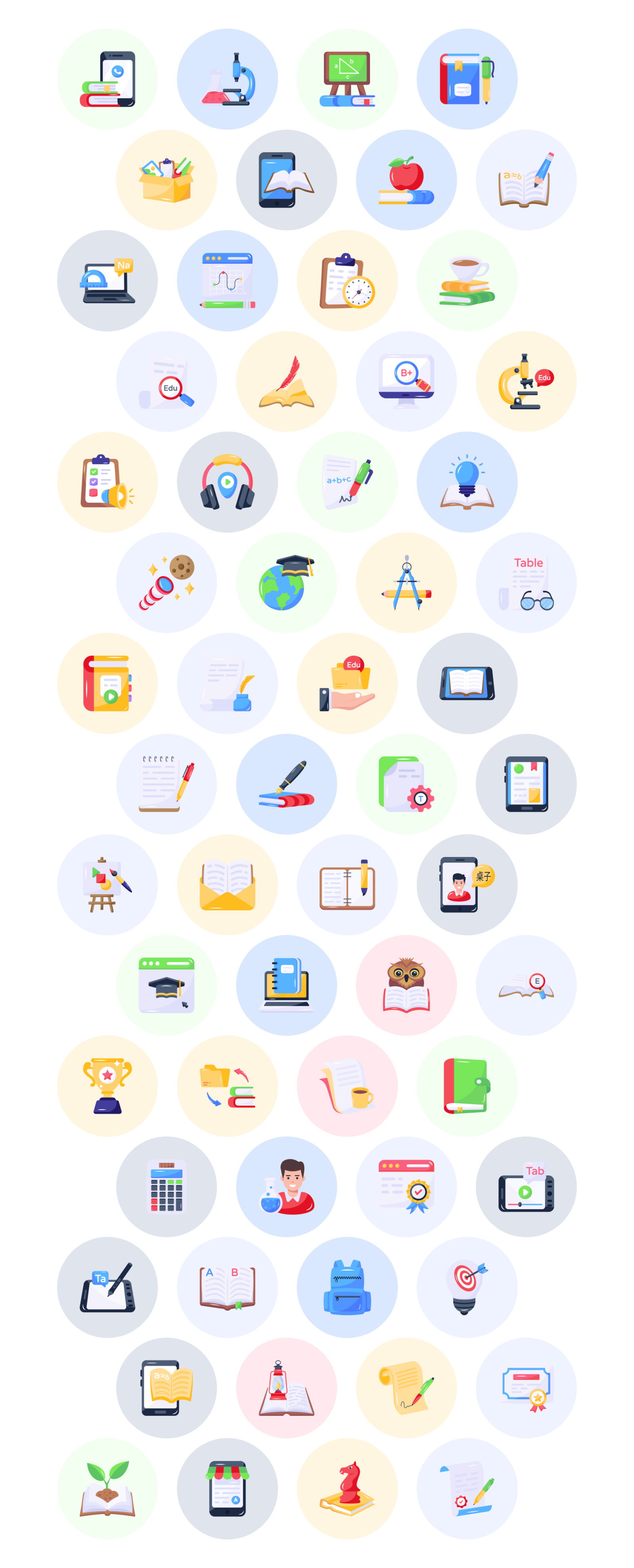 Study Icon Set Study Icon Set