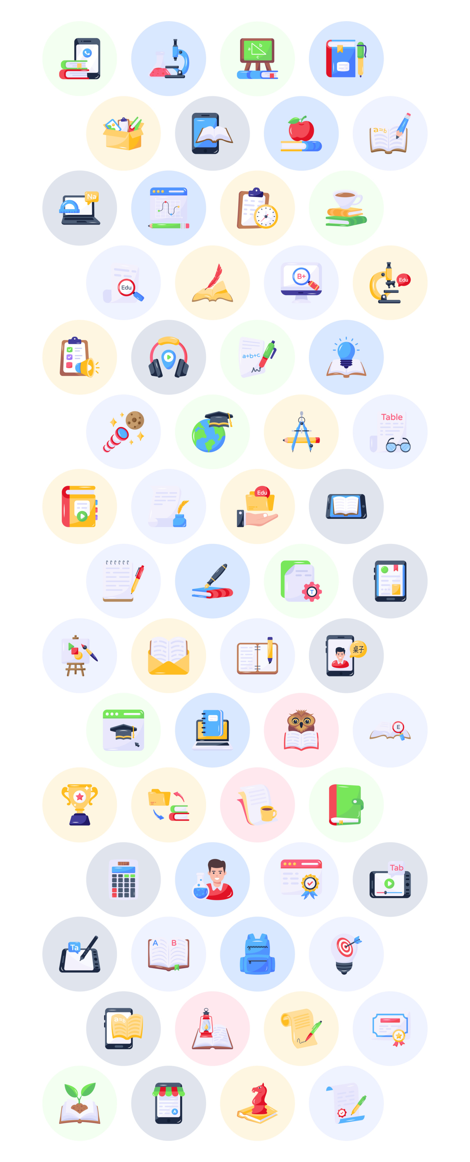 Study Icon Set