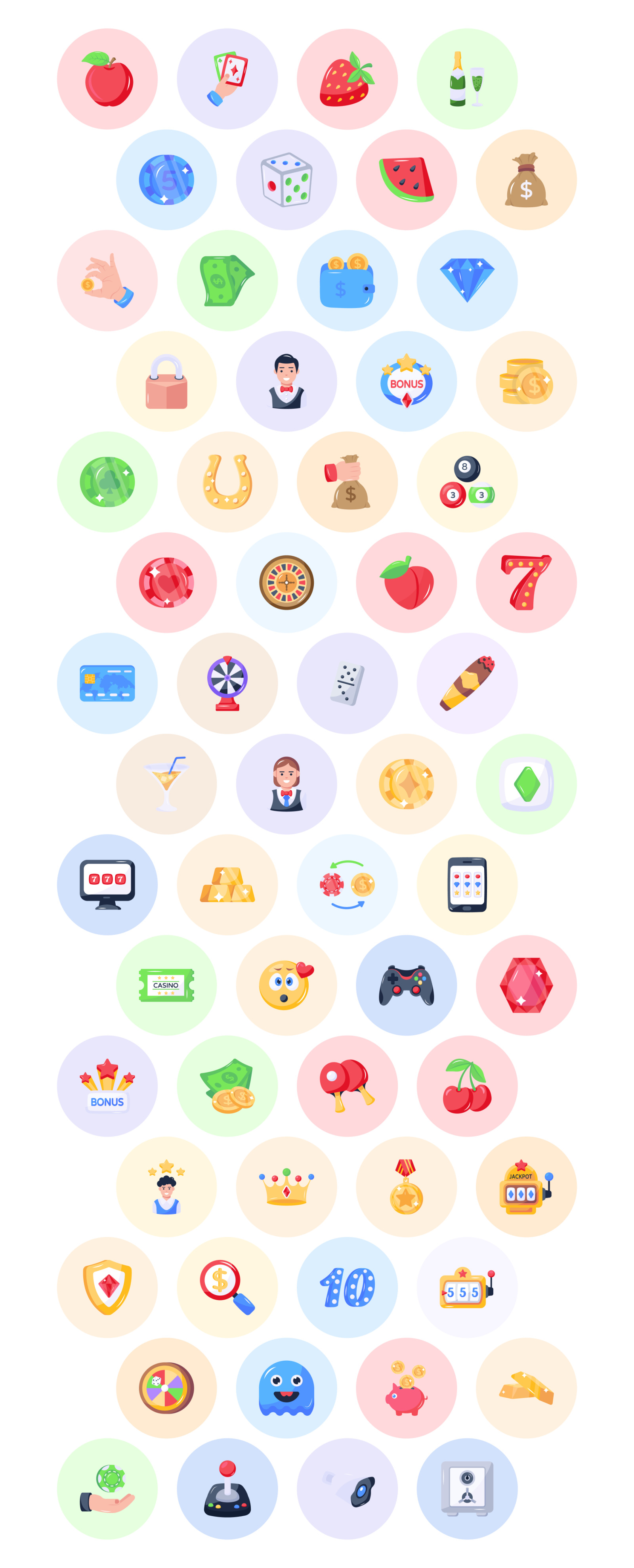 Casino Icon Set Casino Icon Set