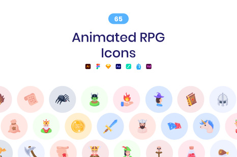 Animated RPG Icons - Battle