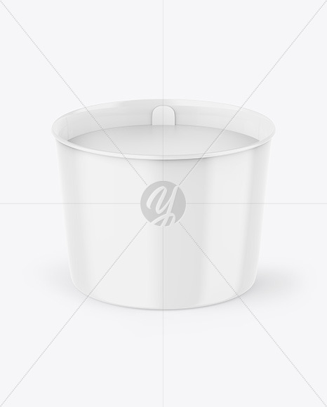 Glossy Ice Cream Cup Mockup