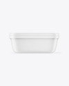 Matte Plastic Ice Cream Container Mockup