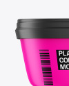 Matte Plastic Ice Cream Container Mockup