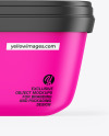 Matte Plastic Ice Cream Container Mockup