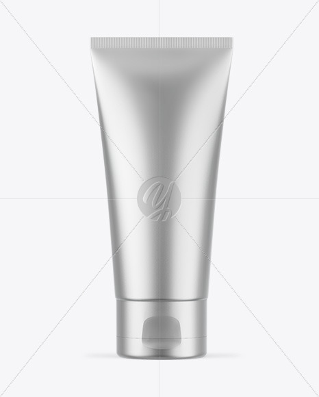 Matte Metallic Cosmetic Tube Mockup