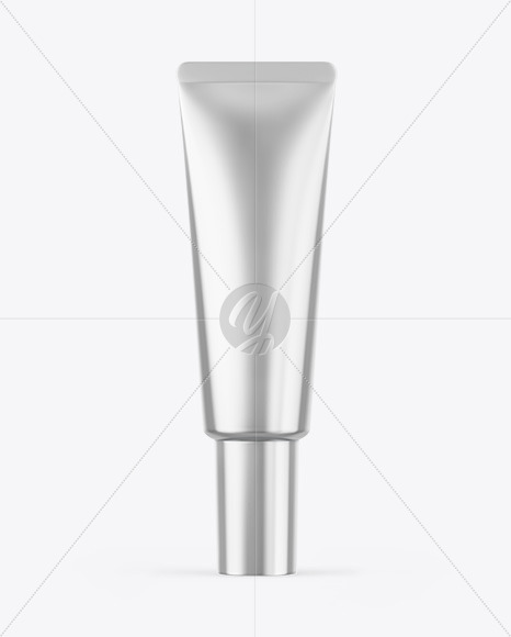 Metallic Cosmetic Tube Mockup