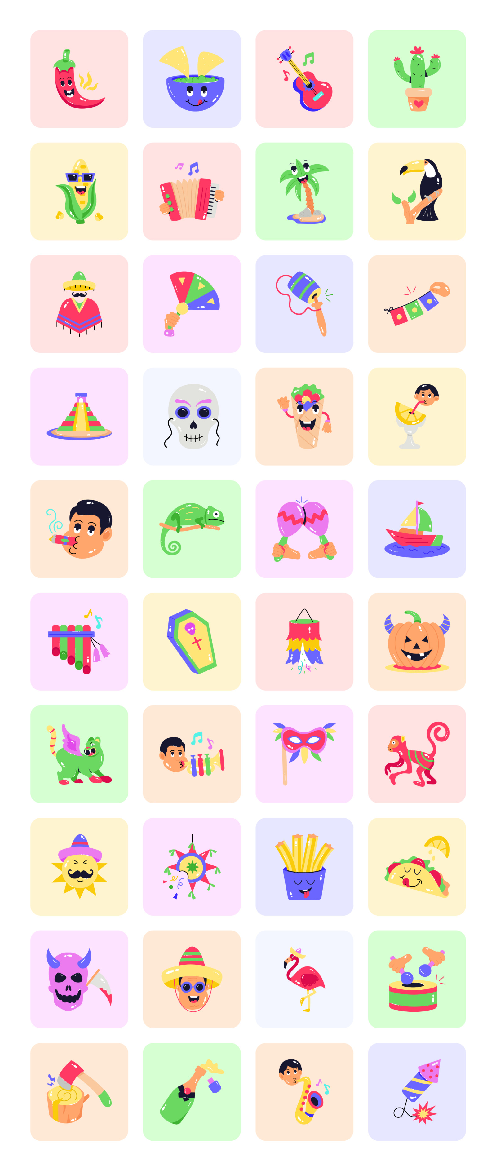 Animated Mexican Stickers