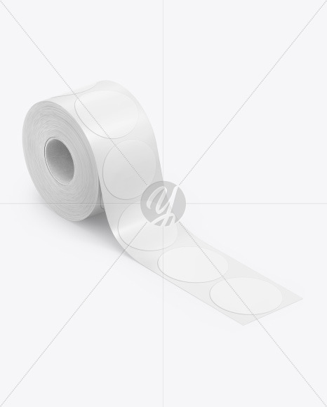 Roll with Stickers Mockup