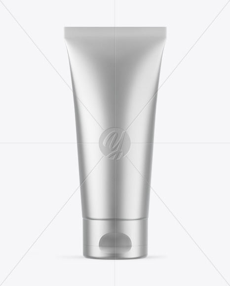 Matte Metallic Cosmetic Tube Mockup