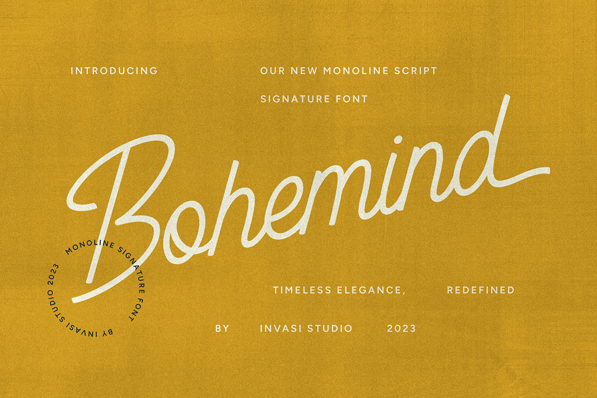 Bohemind - Monoline Signature Font